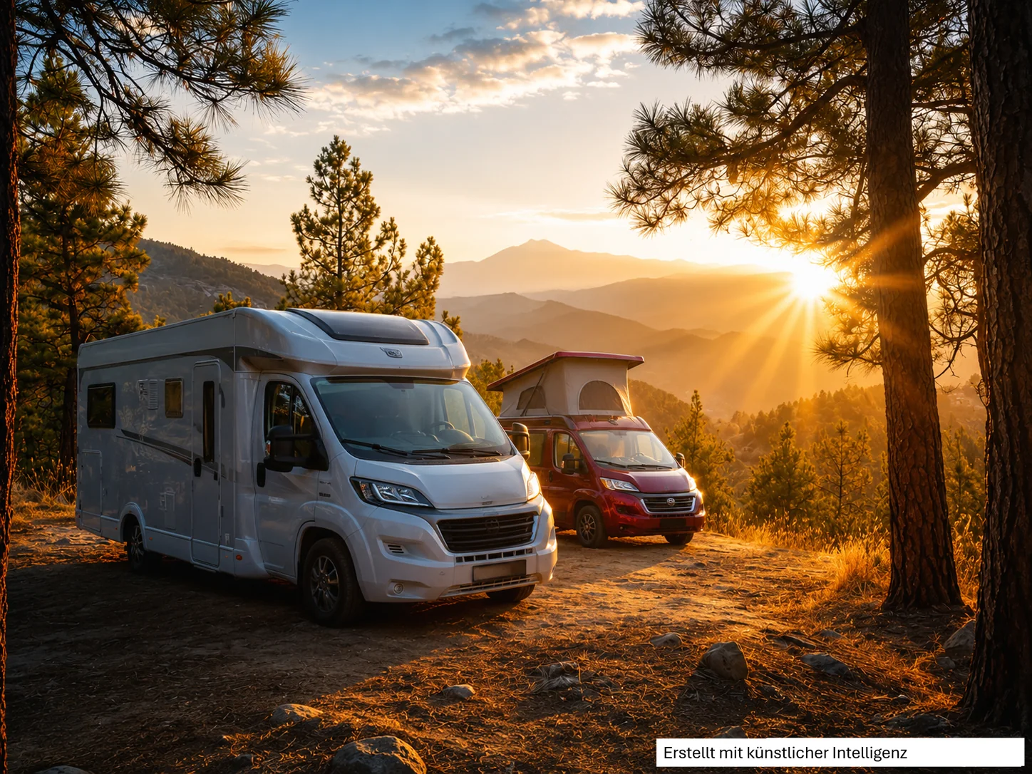 Camperurlaub in schöner Landschaft