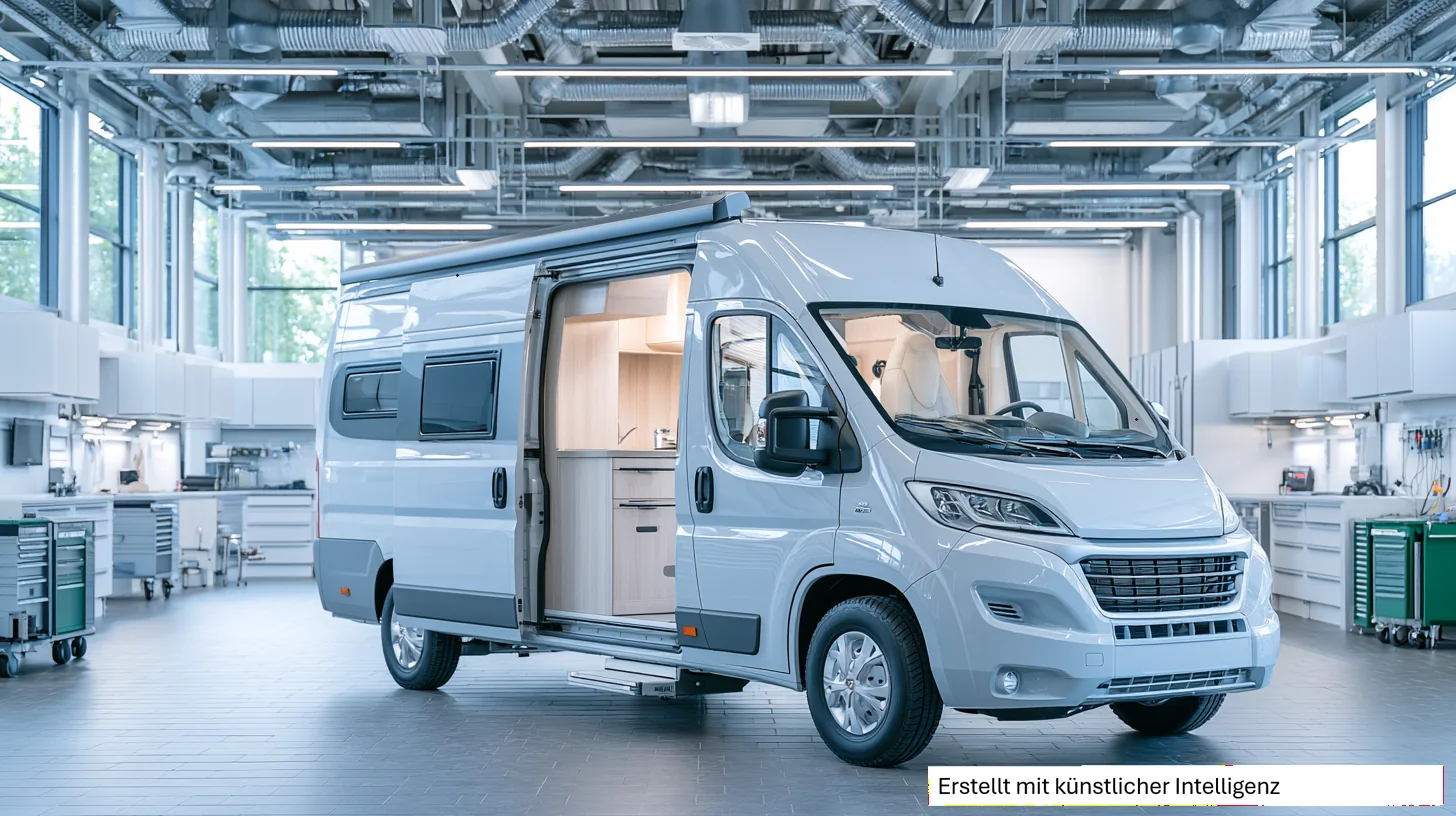 Camper in moderner Werkstatt bei Hennersberg