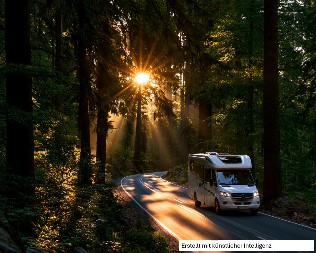 Camper in hochwertiger Reisekulisse bei Hennersberg